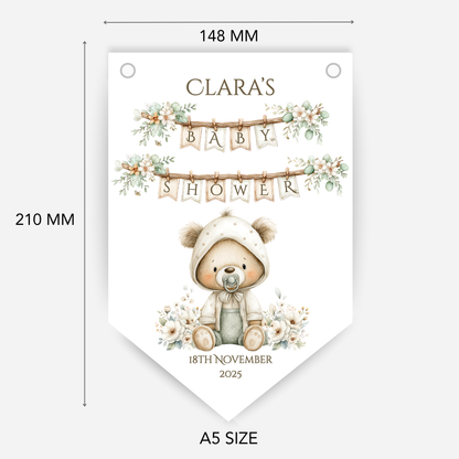 Teddy Bear Baby Shower Bunting - B222