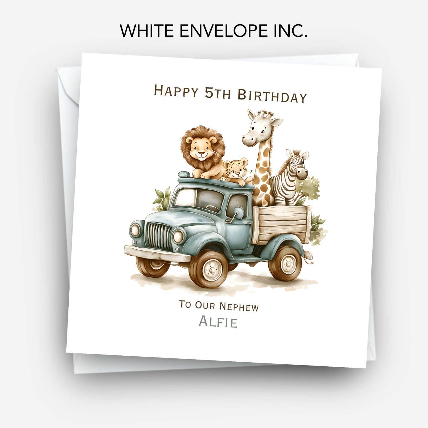 Safari Animal Birthday Card - C594
