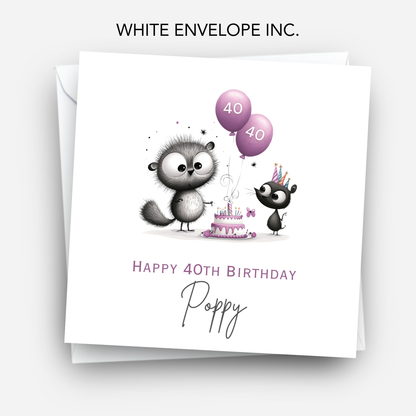 Quirky Animal Birthday Card - C562