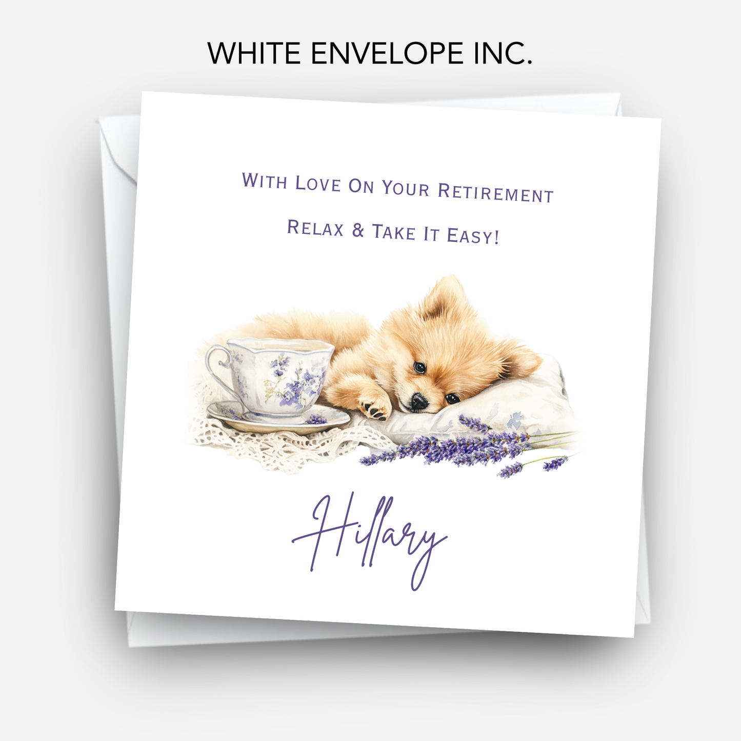 Cute Dog Retirement Card - C695