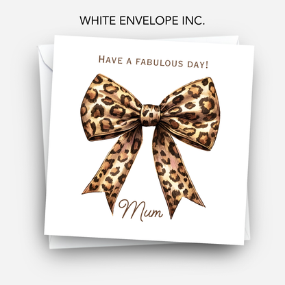 Mother's Day Card - Modern Bow Design - C746