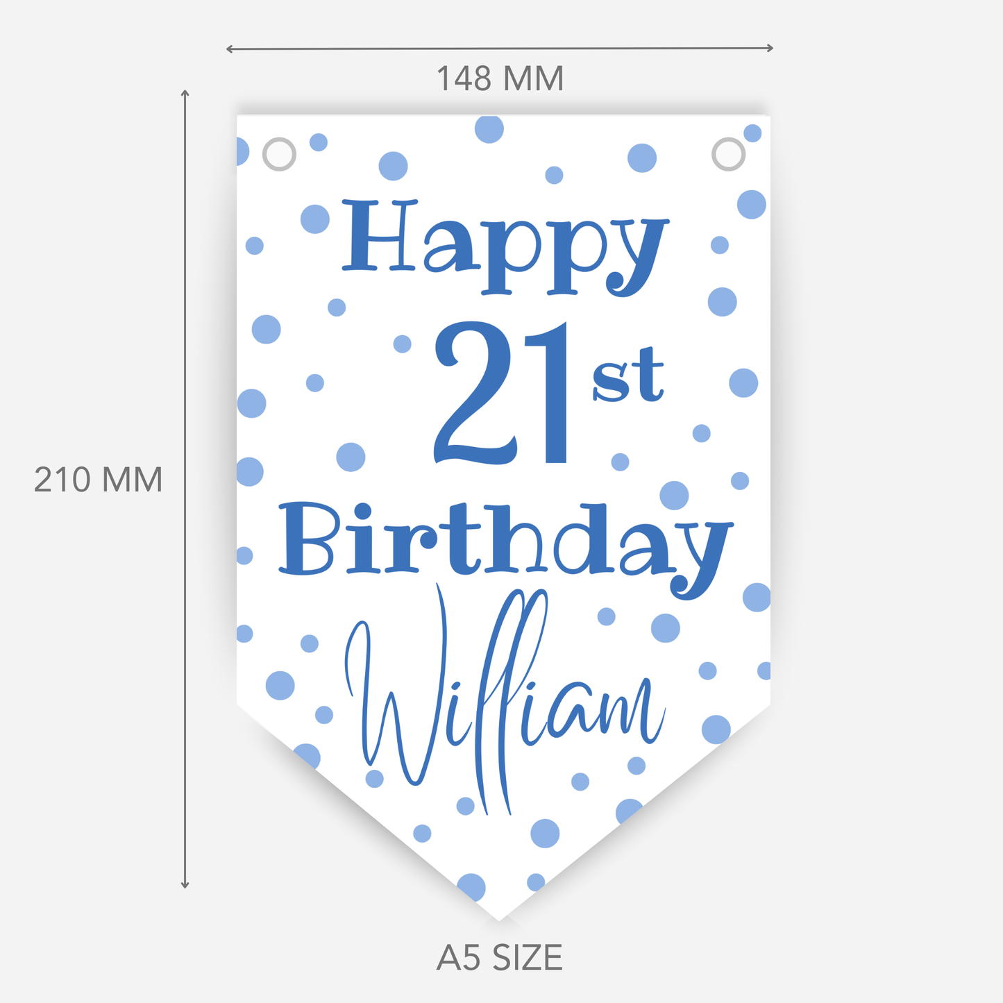 Bright Polka Dot Birthday Bunting - B125