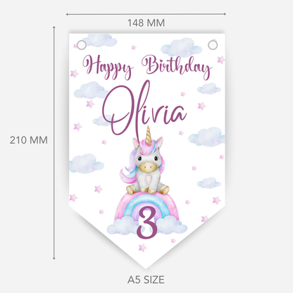Cute Unicorn Bunting - B115