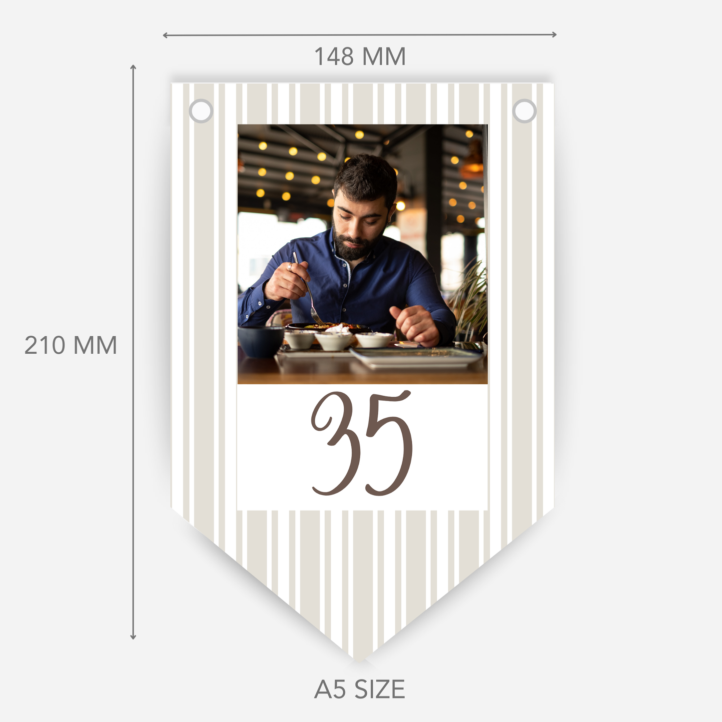 Striped Photo Bunting - B154