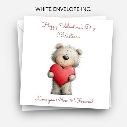 Valentine’s Day Card - Cute Teddy Design - C702