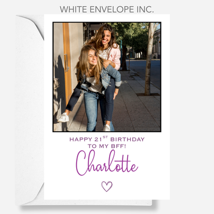 Colour Photo Birthday Card - PC58