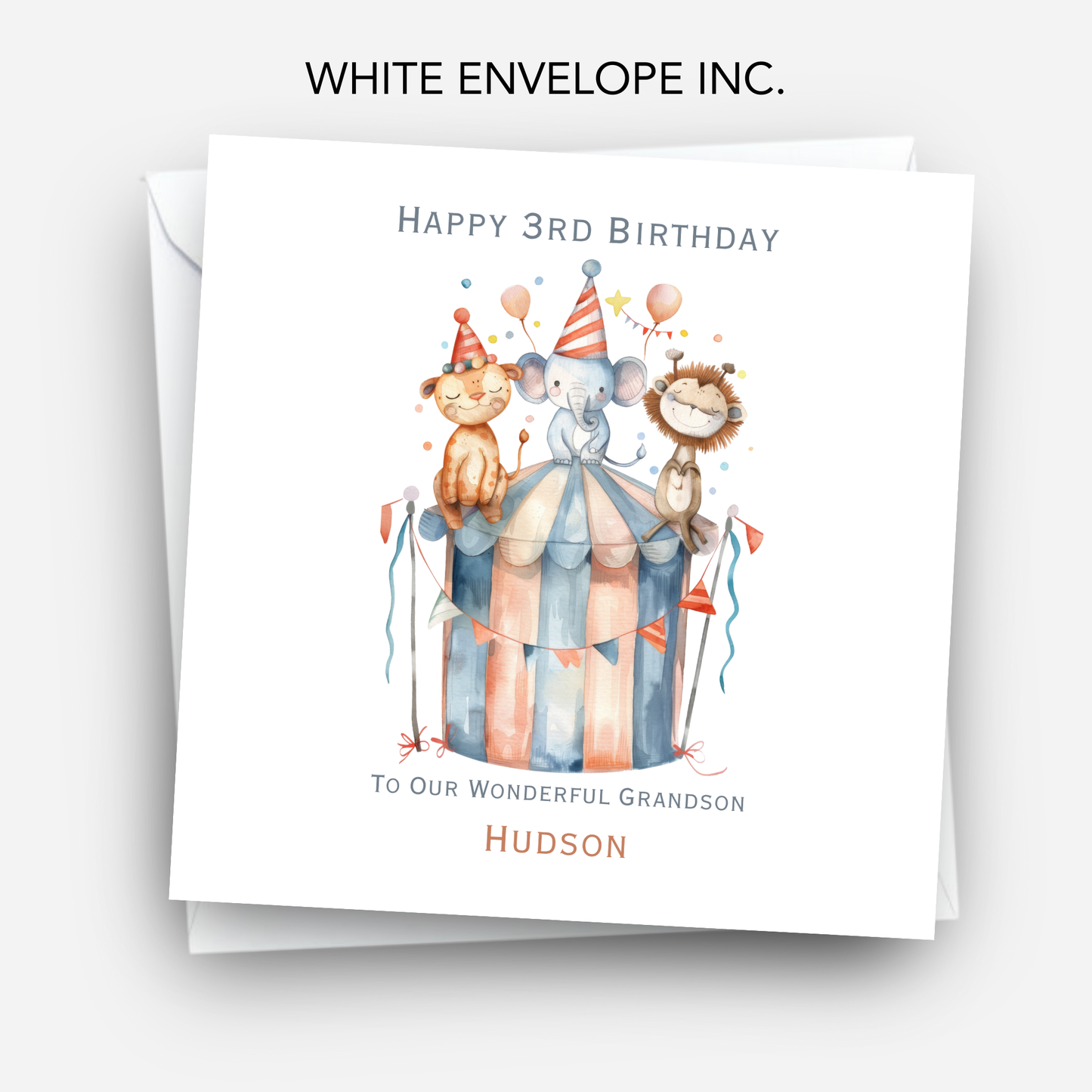 Circus Themed Birthday Card - C538