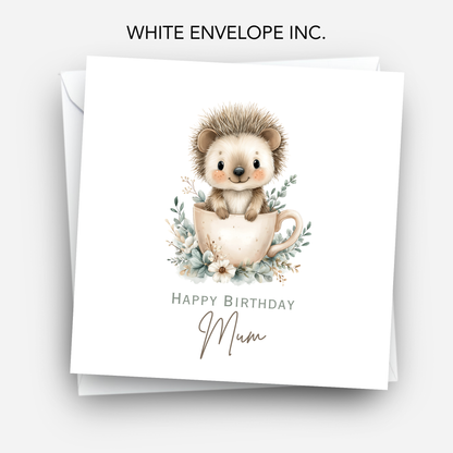 Cute Hedgehog Birthday Card - C687