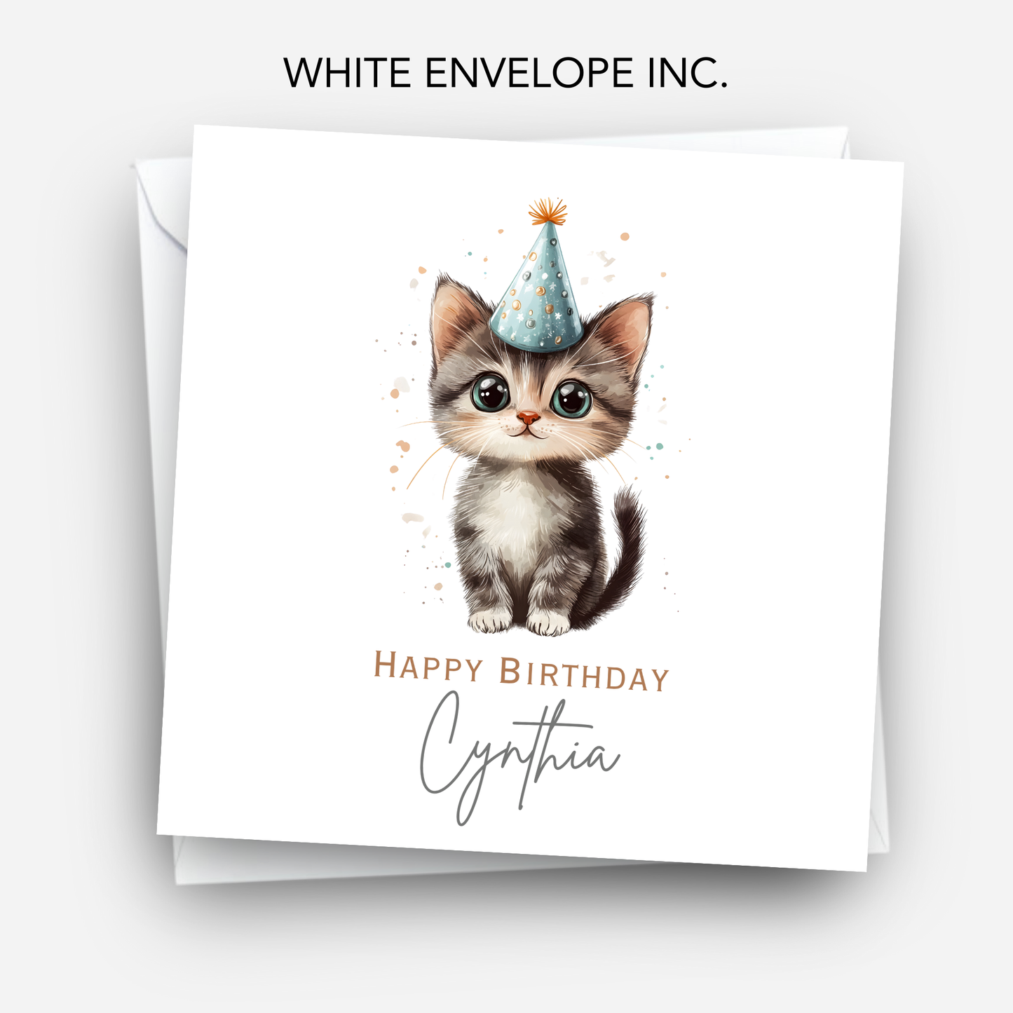 Cute Kitten Birthday Card - C551