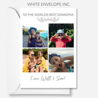 Happy Birthday Grandma, Mum or for anyone - Photo Card - PC17