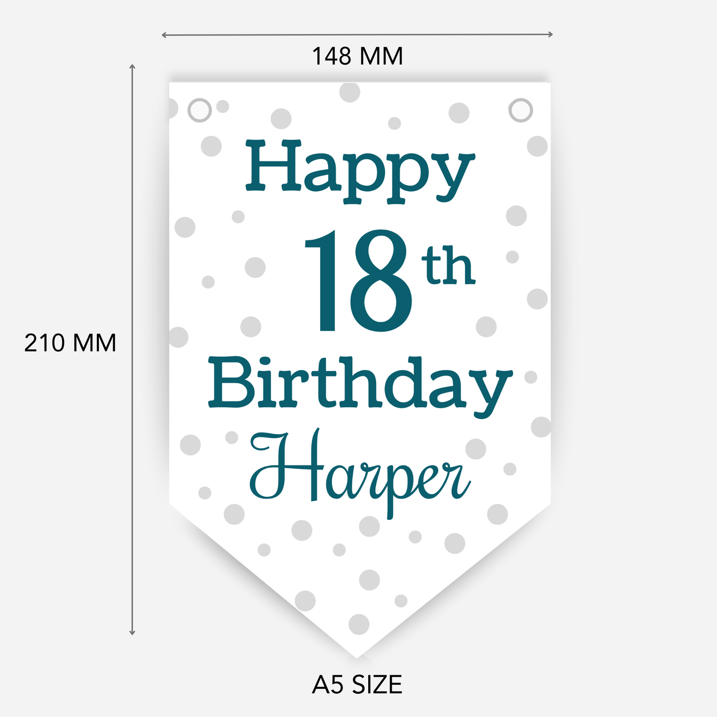 Polka Dot Birthday Bunting - B141