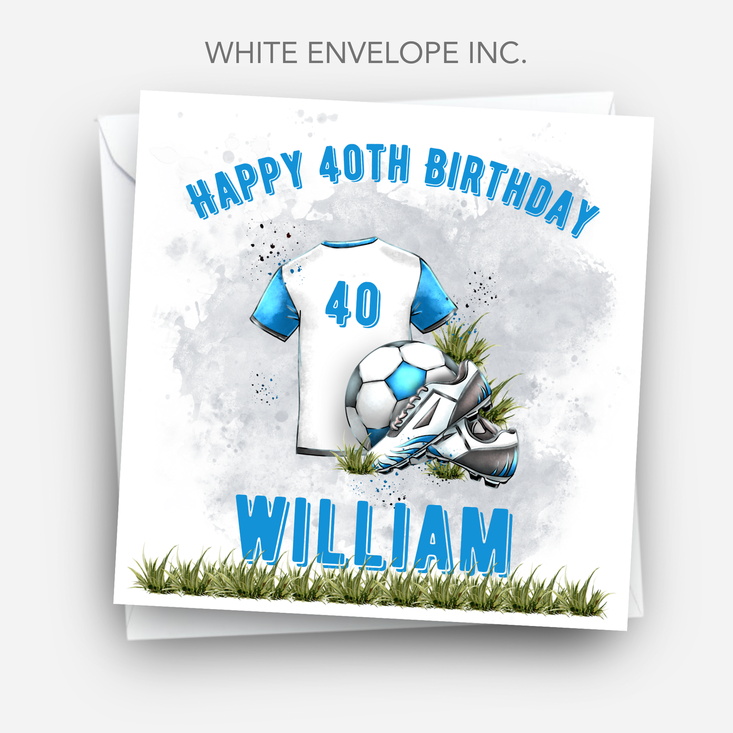 Football Themed Birthday Card - C132