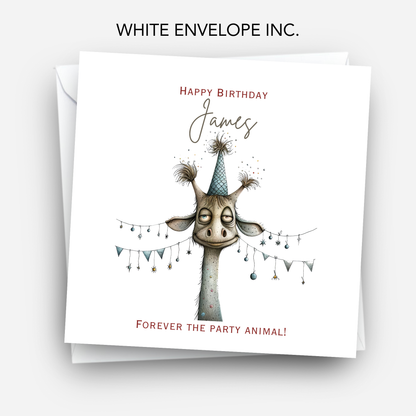 Fun Giraffe Birthday Card - C572