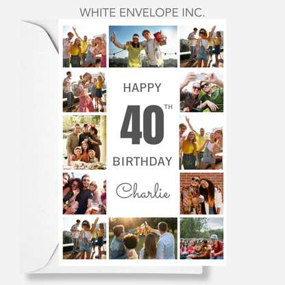 Photo Collage - 12 Photo Memories Card - PC01