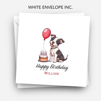 Cute Puppy Birthday Card - C541