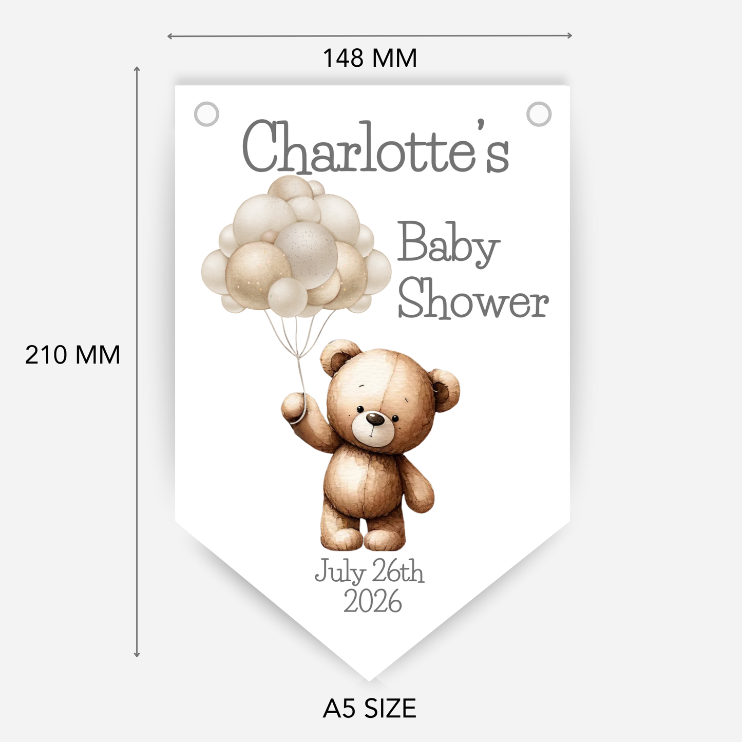 Teddy Bear Baby Shower Bunting - B147