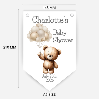Teddy Bear Baby Shower Bunting - B147