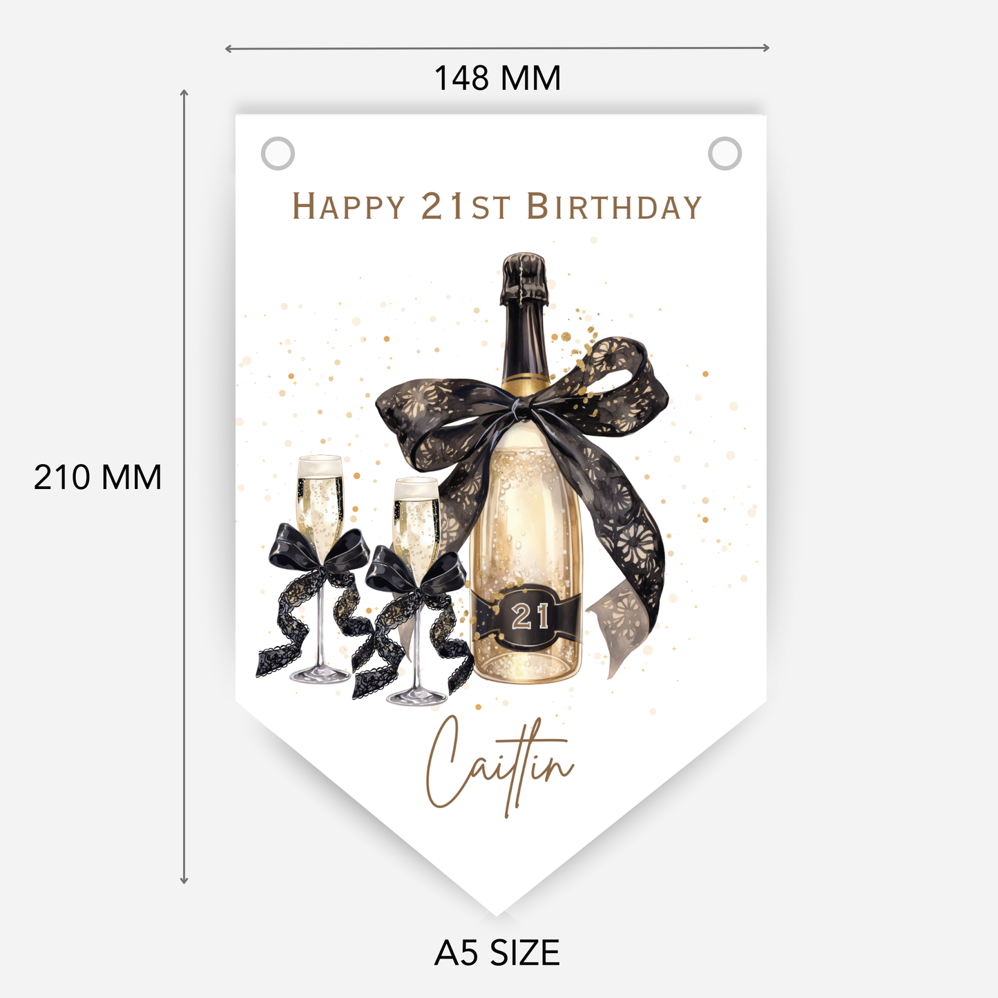 Bottle of Fizz Party Bunting - B262