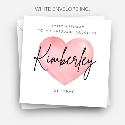 Heart Birthday Card - C502
