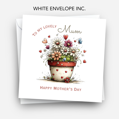 Mother's Day Card - Modern Floral Design - C743