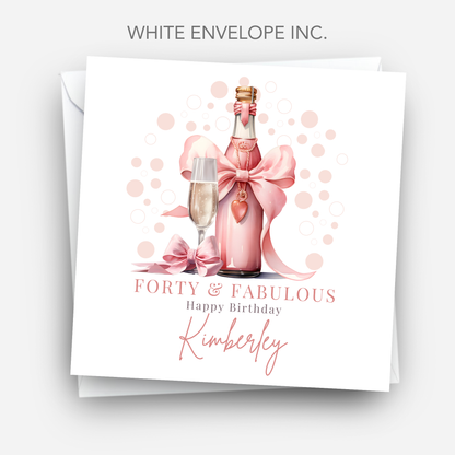 Pink Bottle of Fizz - C105