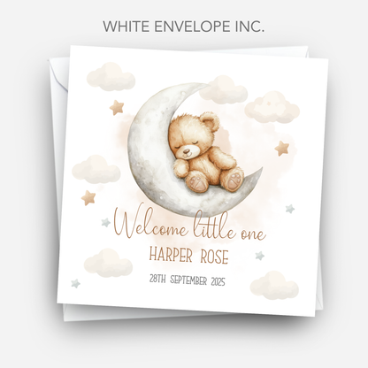 Teddy New Baby Card - C510