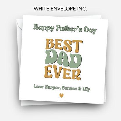 Father's Day Card - Funky Retro Design - C768