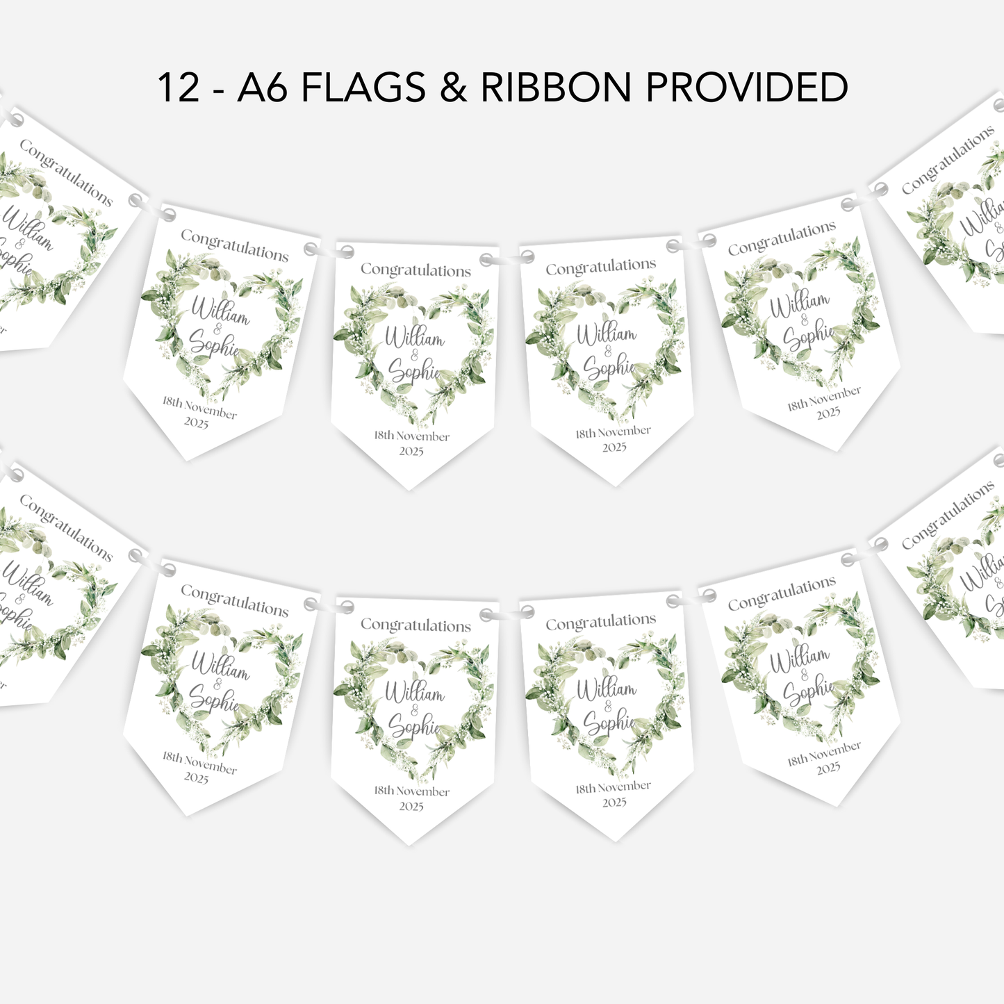 Engagement or Wedding Smaller Bunting - S112
