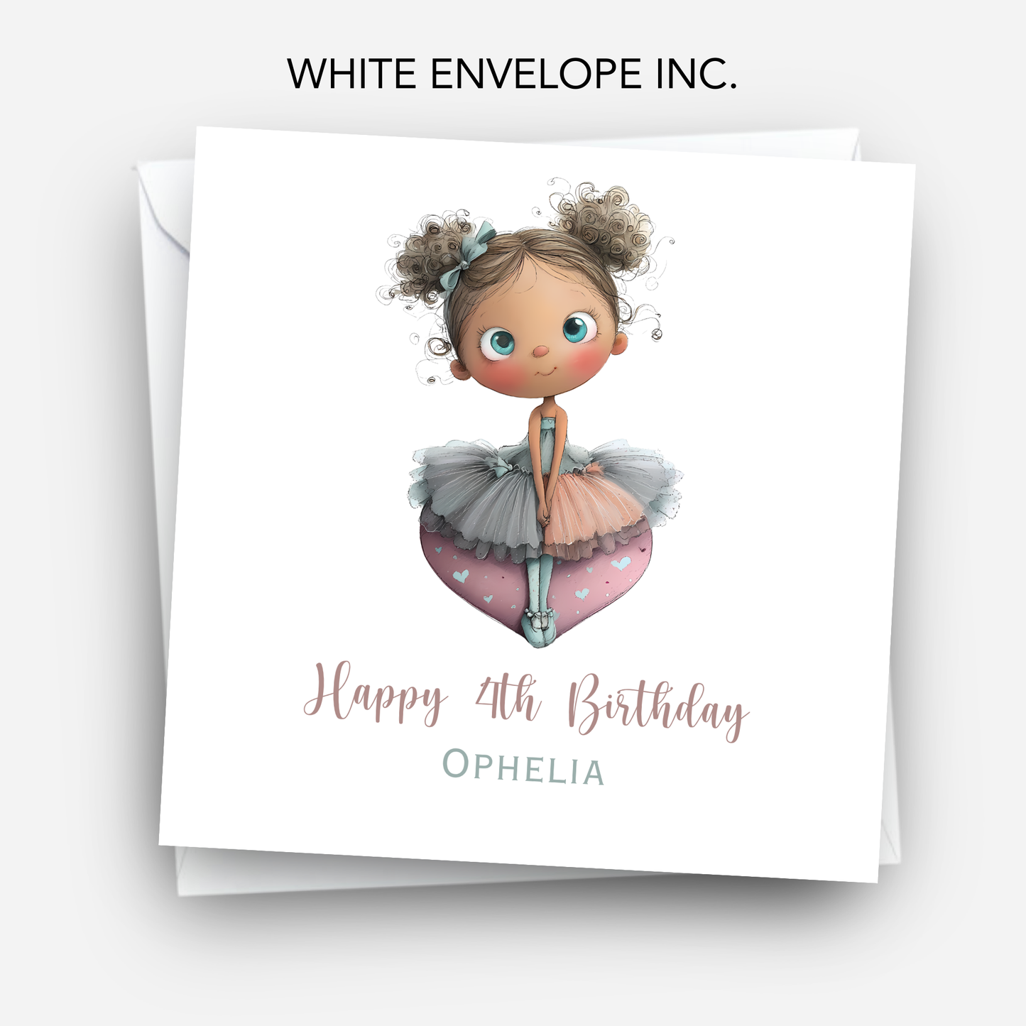 Cute Ballerina Birthday Card - C848