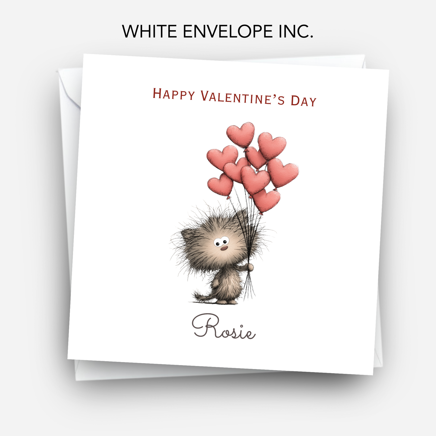 Valentine’s Day Card - Cute Cat Design - C779