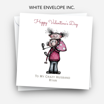 Valentine’s Day Quirky Couple Card  - C710