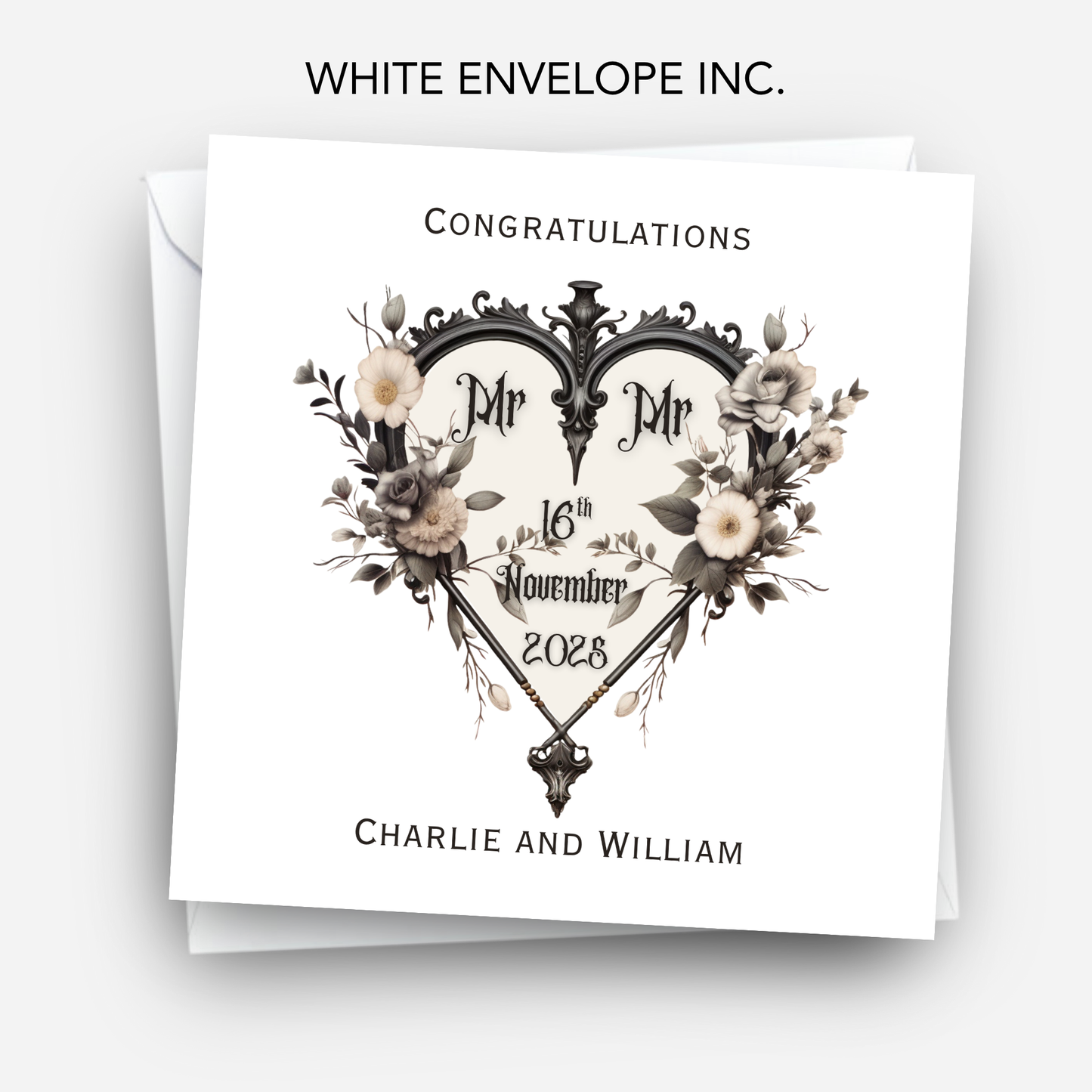 Gothic Style Heart - C639