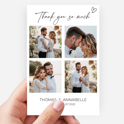 Wedding Thank You Cards (Pack of 10) - T02