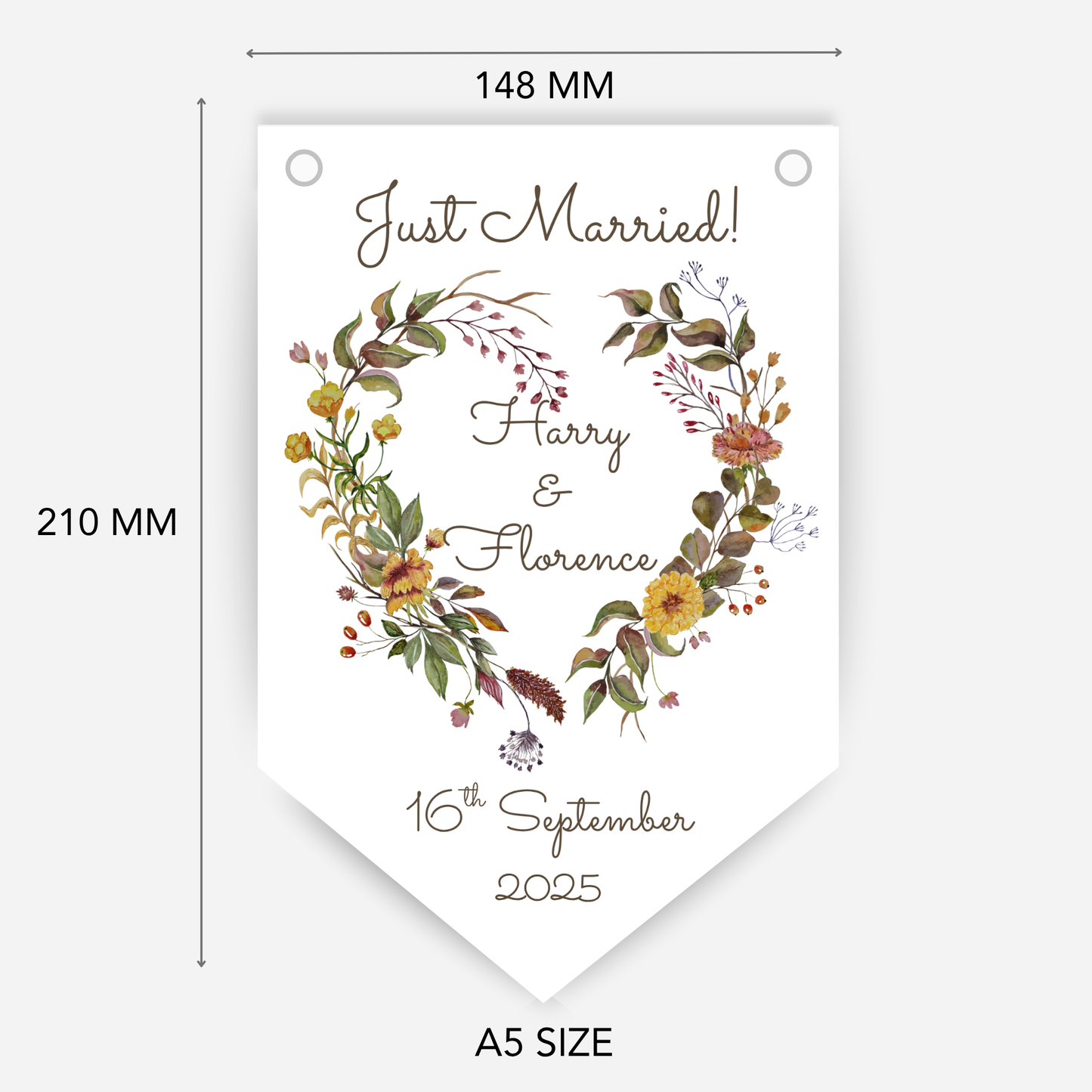 Engagement or Wedding Rustic Bunting - B208