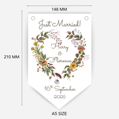 Engagement or Wedding Rustic Bunting - B208