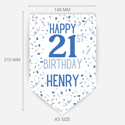 Party Style Any Age Birthday Bunting - B100