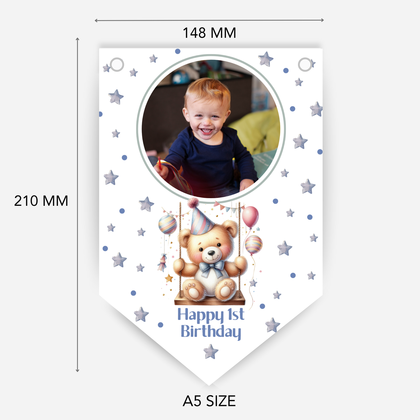 Personalised Any Age Photo Bunting - B193