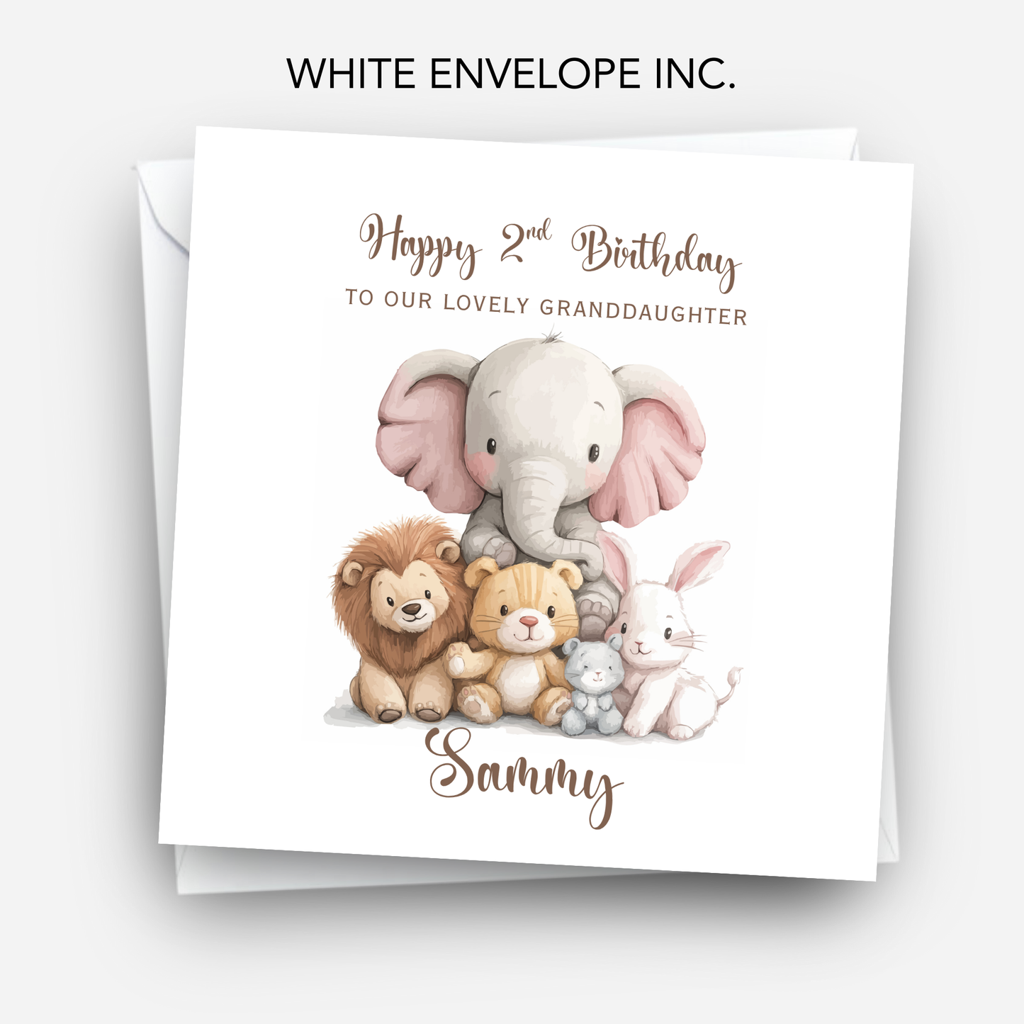 Cute Safari Animal Birthday Card - C542