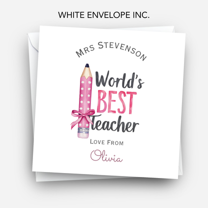 Teacher Thank you Card - C155