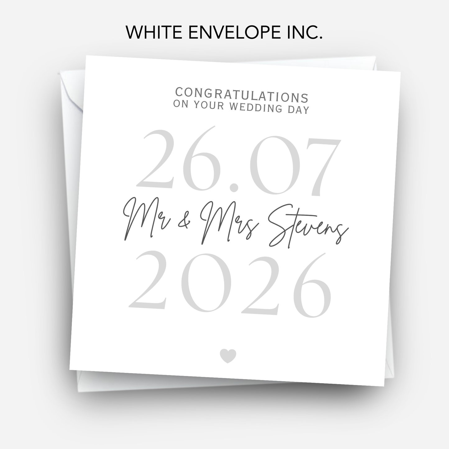 Elegant  Wedding or Engagement Card - C845