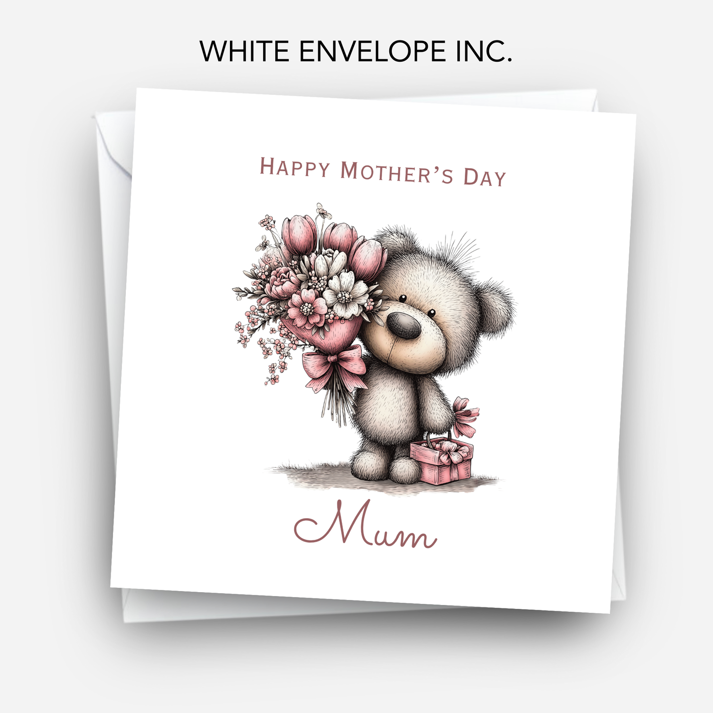 Mother's Day Card - Teddy Bear Design - C738
