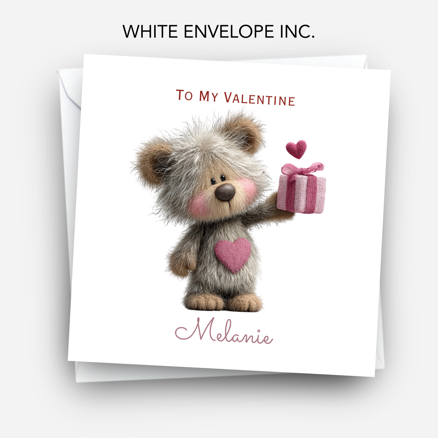 Valentine’s Day Card - Cute Teddy Design - C727
