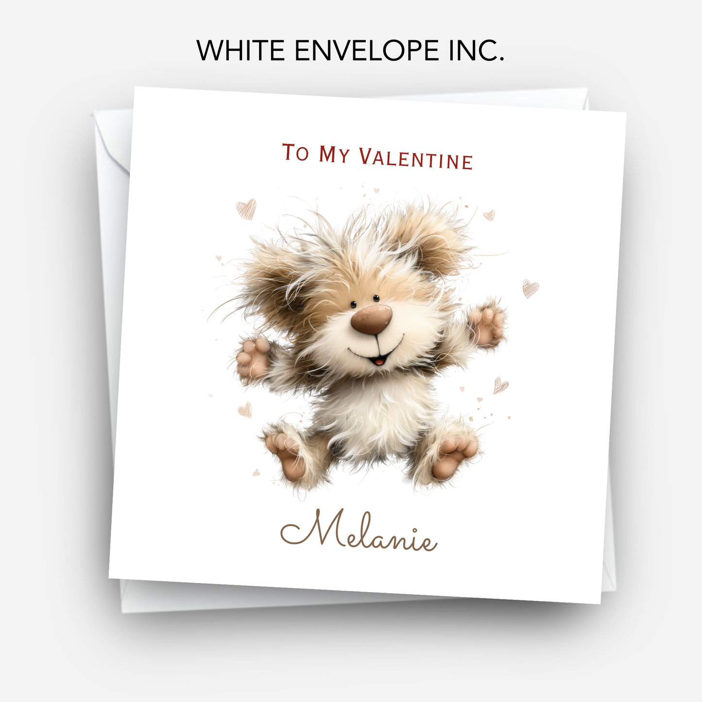 Valentine’s Day Card - Cute Teddy Design - C777