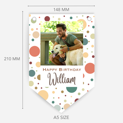 Polka Dot Photo Bunting - B153