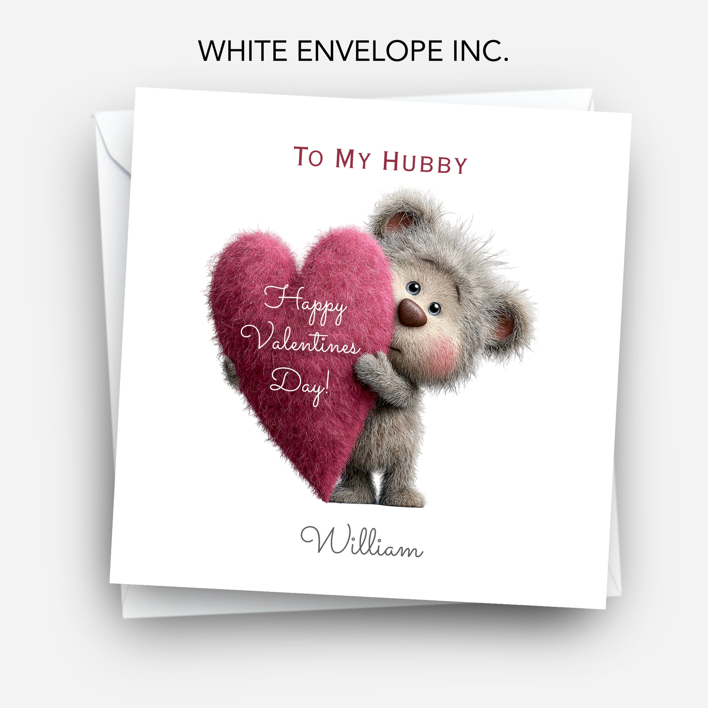 Valentine’s Day Card - Cute Teddy Design - C722