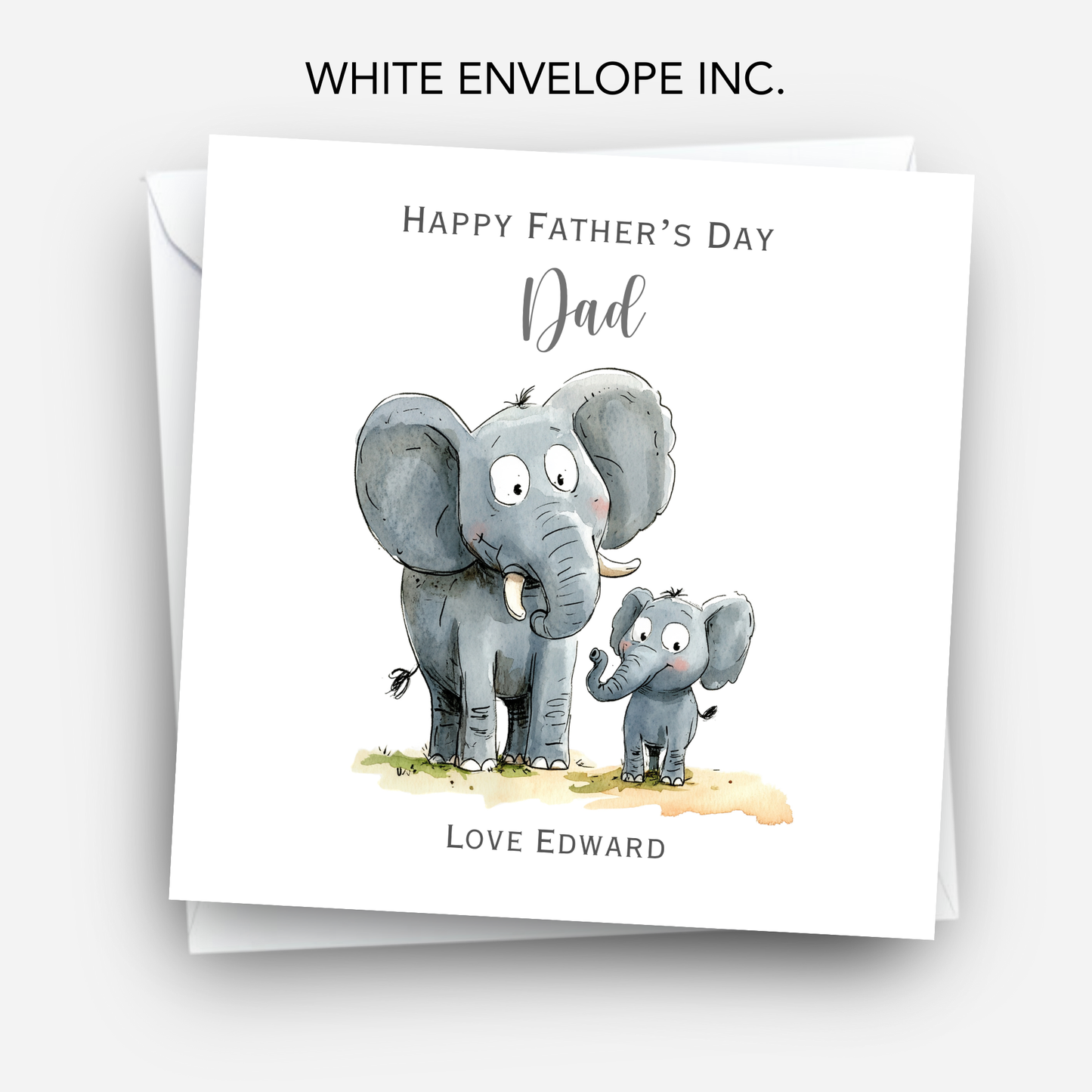 Father's Day Card - Cute Elephant Design - C792