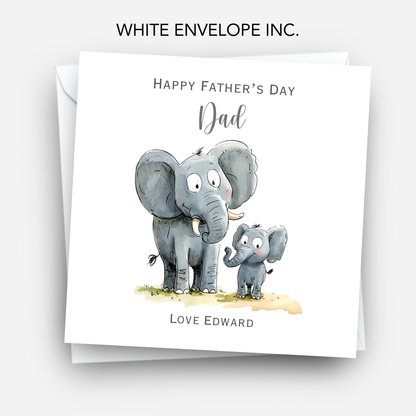 Father's Day Card - Cute Elephant Design - C792