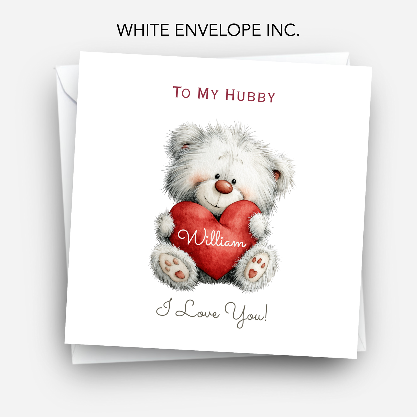 Valentine’s Day Card - Cute Teddy Design - C711