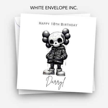 Alternative Creepy Skeleton Card - C582