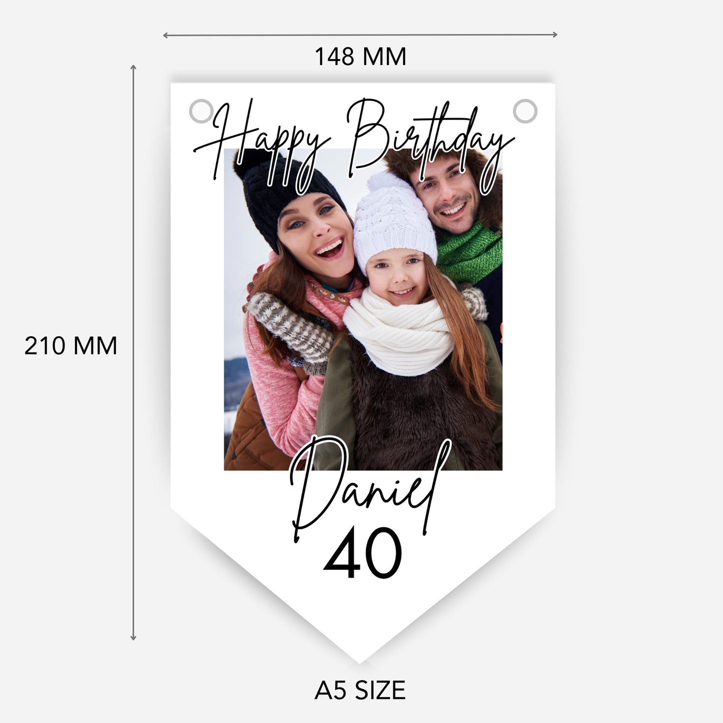 Personalised Photo Birthday Bunting - B266